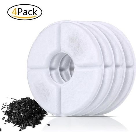 PEDY Nachfüllpackung mit 4 Filtern für Katzenbrunnen-Wasserfilter-Ersatzfilter (1/4)