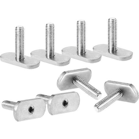 vis et écrous M6 pour rails/rails de kayak, boulons de rechange à fente en T en acier inoxydable ( ) (1/5)