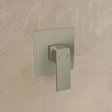 Mitigeur encastré pour douche monocommande nickel brossé Ingrid (1/3)