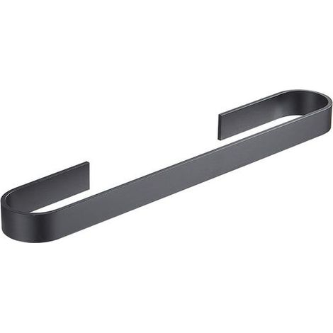 Portasciugamani, adatto per bagni e cucine, salvaspazio, 35 cm (nero) (1/4)