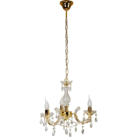 Lampadario Candellux Maria Teresa oro 3xE14 48cm H105cm (1/2)