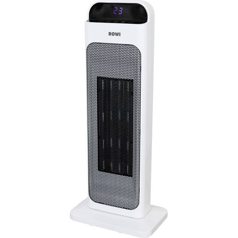 ROWI 1 03 03 0356 Generatore d'aria calda in ceramica HKT 2000/2/4 ODF 60 m³ Bianco, Nero (1/5)