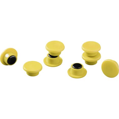 Durable Aimant 475104 (Ø) 15 mm rond jaune 1 set 475104 (1/2)