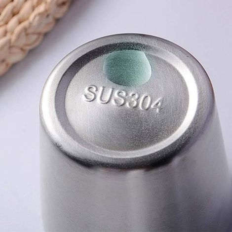 Mini Tasse en Acier Inoxydable,Ensemble de 4 Gobelets Durables pour réunion de famille Gobelet Empible Bières et (1/5)
