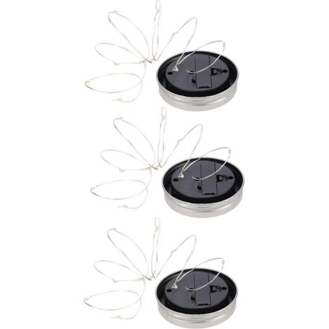 Lampes Solaires En Pot Transparent Ip65 Étanches 2m 20 Led Colorées Pour (1/5)