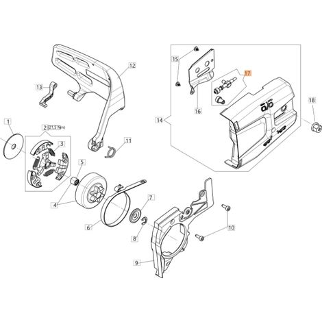 Kit de tensor de cadena ORIGINAL OLEOMAC para motosierra GST 250 - GST 360 50290156 (1/2)