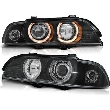 Faros Xenon BMW E39 09 95-06 03 ANGEL EYES D2S/H7 NEGRO