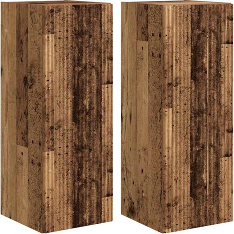 Maison Exclusive - TV-Wandschrank 2 pcs Altholz 30 x 31 x 80 cm H
