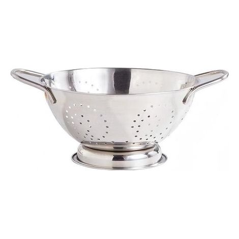 Cesta coladora de acero inoxidable, Con asas, Cesta de malla, Frutero, Colador, Transpirable, Perforado, Práctico, Plateado, 24,3 x 11,5 x 14 cm (1/5)