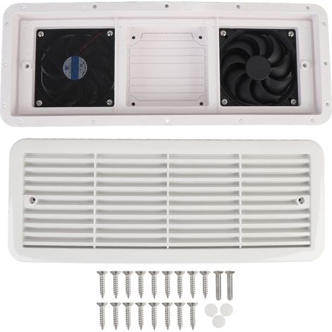 RV-Belüftungssystem mit doppeltem Kühlventilator und Abluftsystem für Campingboote, Wohnmobile und Yachten.