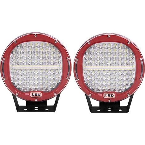 Luz de trabajo LED, alto rendimiento, diseño duradero, 2 unidades rojas (1/2)