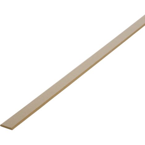Centrale Brico – Profilé de finition sol et mur médium (MDF) 4 x 28 mm – Longueur 2.44 m – 2 arrondis – Usage intérieur