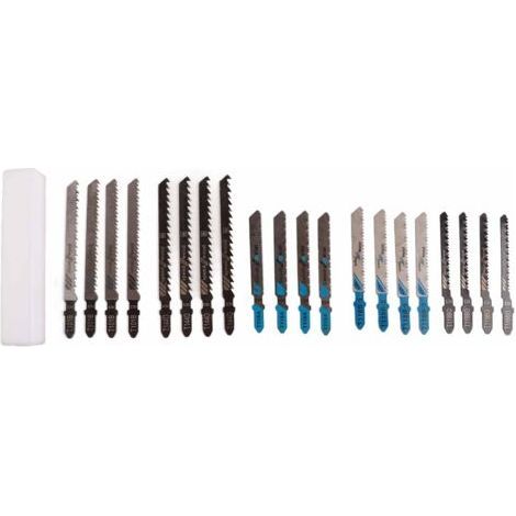 Set mit 20 HSS-T-Schaft-Stichsägeblättern, schnelles und präzises Schneiden von Holz und Metall. (1/5)
