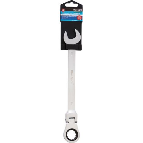 Blue Spot Tools 22MM Chrome Vanadium Ratchet Spanner Flexible Head (180)