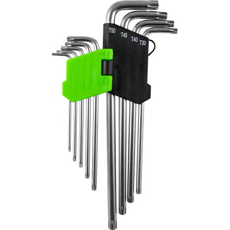 Set mit 9 extra langen Torx-Schlüsseln  JBM53737