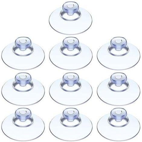 Lot de 100 ventouses, ventouses pour table en verre, mini ventouses, ventouses transparentes, petites ventouses, pour diverses surfaces lisses, verre, etc.