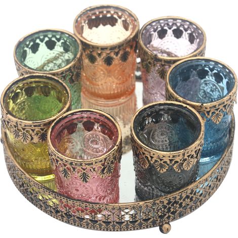 Signes Grimalt Vassoio con vasi Porval e supporto  Vassoio multicolore - 4x20x20cm