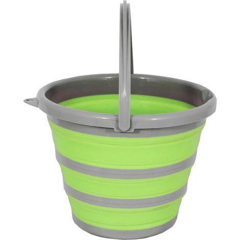 10-Liter-Falteimer, grüne Farbe (1/5)