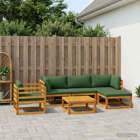 vidaXL Sofa Set 6 pcs Natural Solid Acacia Wood (1/5)