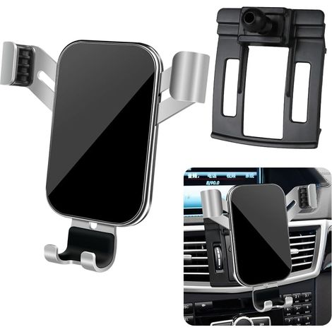 Support téléphone voiture Mercedes Classe E 2010-2013, support tableau bord réglable (1/5)