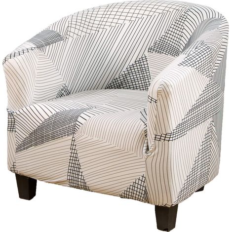 Housse de fauteuil club extensible, amovible et lavable, protection pour fauteuil et canapé de salon (1/5)