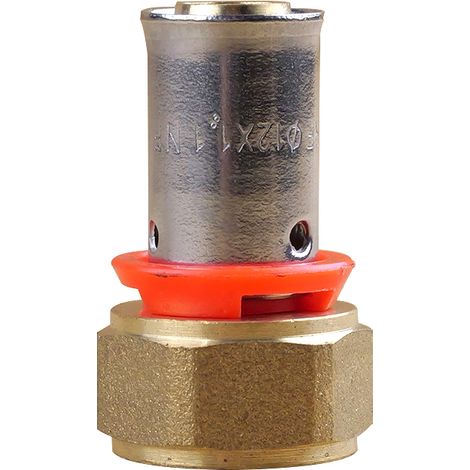 Raccord PER à sertir femelle écrou fixe 3/8" (12/17) Tube Ø12 - IBP Bänninger (1/4)