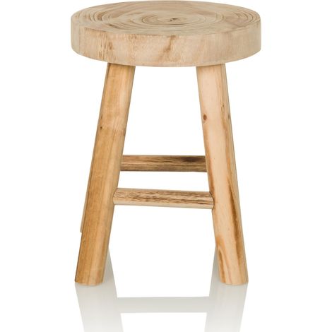 [GEBRAUCHT] B-Ware Hjh Living Rustiko W Sitzhocker Hocker Holzhocker Sitz Schemel (1/2)