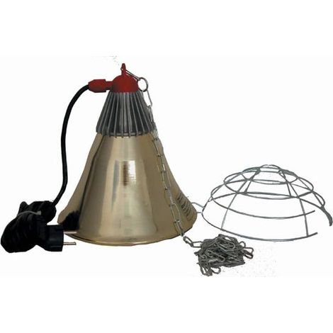 Éleveuse électrique pour poussins 175W – Câble de 2 m et chaînette de suspension – Pour jeunes animaux – Gaun
