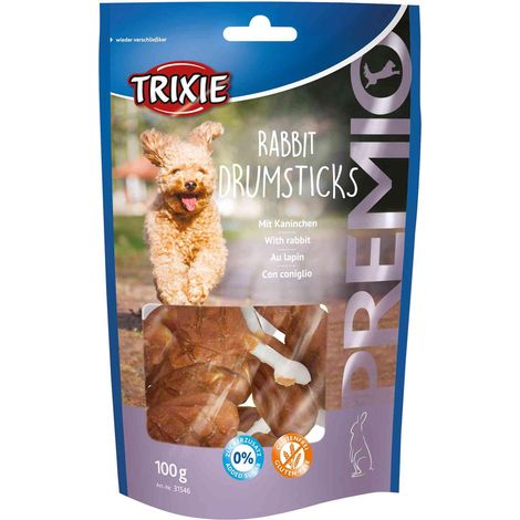 Premios para perros: Muslos de conejo con huesos y Trixie de conejo PREMIO 100 g (1/2)