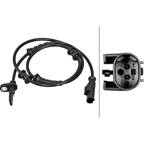 Capteur, vitesse de roue HELLA 6PU 358 217-261 CITROËN 16 271 626 80 1627162680