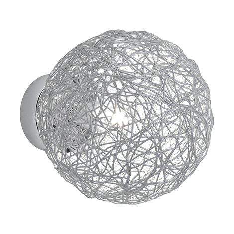 Applique Contemporaneo Willow Metallo Cromo Diffusore Alluminio 1 Luce G9 (1/4)