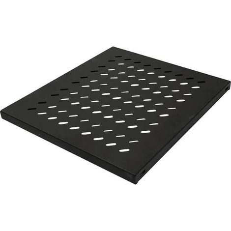 Intellinet Estante fija negra de 19 pulgadas para rack