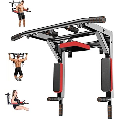 Sbarra per trazioni a Muro Sbarra Multifunzione Pull Up Bar Montaggio a Soffitto Stazione di sollevamento Chin Up Dip Station