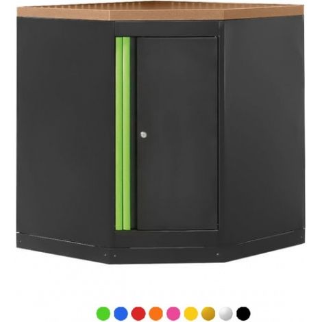 JBM 16492 Armadio angolare con pannello in MDF - Verde