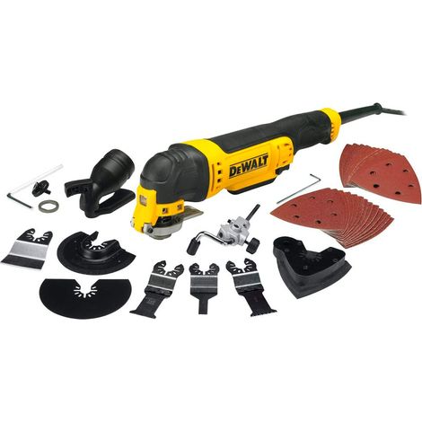 Dewalt – Outil multifonctions multi-cutter 300W – 37 accessoires – Moteur puissant 300W – Changement rapide d’accessoires – Pour bois dur et plastiques — vue 3