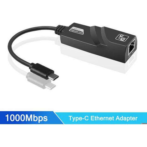 Cle wifi-3g,Carte réseau filaire USB 100,10/1000/3.0 Mbps,USB vers RJ45 Type C vers RJ45 LAN Ethernet- 1000M Type-C to RJ45