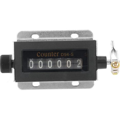 Compteur mécanique à tirage réinitialisable à 6 chiffres D94-S 0-999999 (1/5)