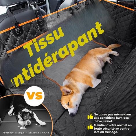 Car Seat Cover for Dogs with Rigid Bottom, Up to 180 kg (1/4)