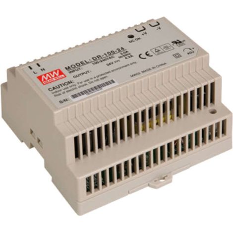 Sanela Alimentatori - Alimentatore su guida DIN, 85-240V AC/24V DC, 100W SLZ 04X