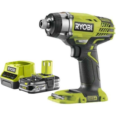 Pack RYOBI Visseuse à choc 18V One+ R18ID3-0 - 1 Batterie 2.5Ah - 1 Chargeur rapide RC18120-125 (1/6)