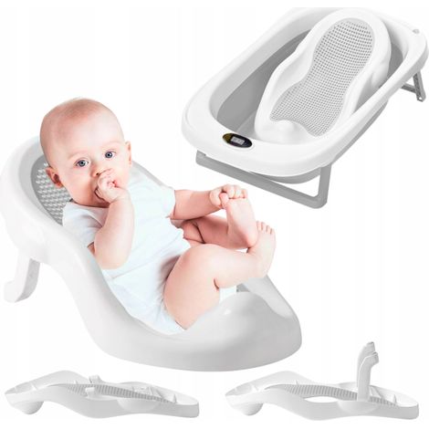 Asiento de silicona para bañera. Tumbona de baño para bebés. (1/5)
