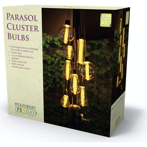 Noma Garden Art 1017012 - Set di 7 lampadine vintage con luci LED (1/2)