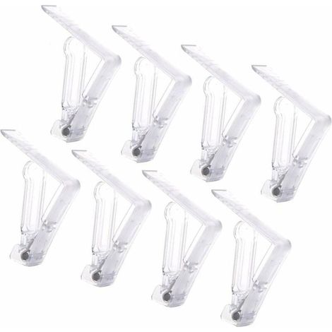 20 Pièces Pince Nappe Plastique,Clip Nappe de Table Fixe Nappe avec Clip à Ressort Pince Nappe Transparent Attache Nappe Jardin Nappe Clips Anti-Glissant Pince Nappe Clip Exterieur Ajustable-LIAIKI (1/5)