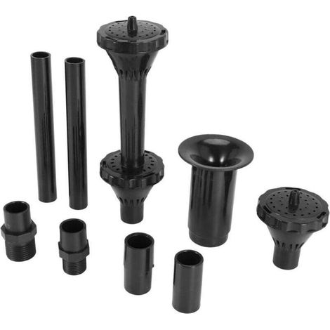 9 PièCes SéRies Petite Kit de Buse D'Eau TêTes pour Bassin Pompe Submersible Piscine- (1/4)