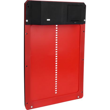 Porte automatique de poulailler avec détection de lumière pour la protection des volailles en élevage (rouge) (1/5)