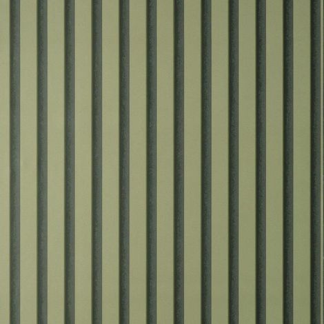 Fine Decor Acoustic Wood Panels Sage Green Wallpaper Modern Stylish Feature Wall