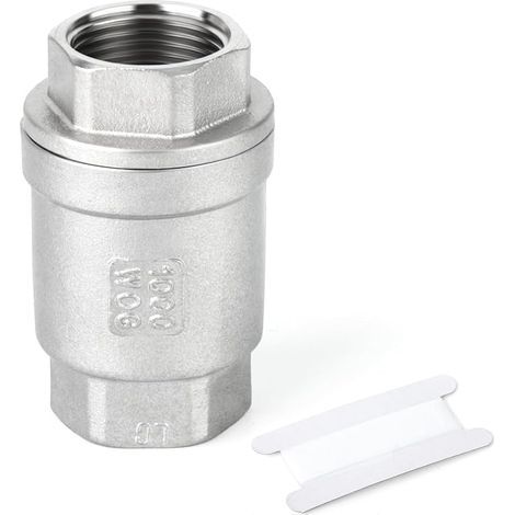 1/2" BSP femelle x filetage femelle, clapet anti-retour en fonte 304, prévention des retours d'eau (1/5)