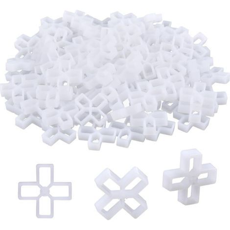 10mm Tile Spacers, 1000 PCS Leveling Spacers, Cross-Shaped Paving Joint Spacers, Tiler's Spacers for DIY Tile Paving, Wall Tiling, Garden Tiling (1/5)