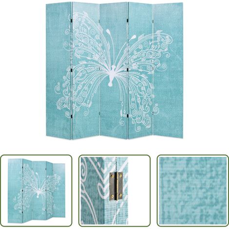 Schmetterling - Raumteiler klappbar 200 x 170 cm Schmetterling Blau (1/5)