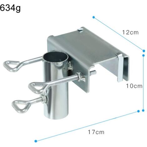 Soporte para sombrilla de barandilla de balcón, soporte para sombrilla de balcón, abrazadera para sombrilla de jardín (1/3)